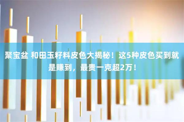 聚宝盆 和田玉籽料皮色大揭秘！这5种皮色买到就是赚到，最贵一克超2万！