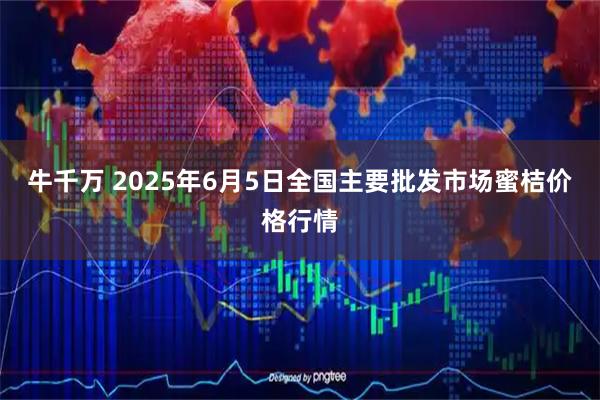 牛千万 2025年6月5日全国主要批发市场蜜桔价格行情
